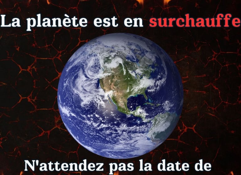 slogan humour climat affiche sensibilisation rechauffement climatique
