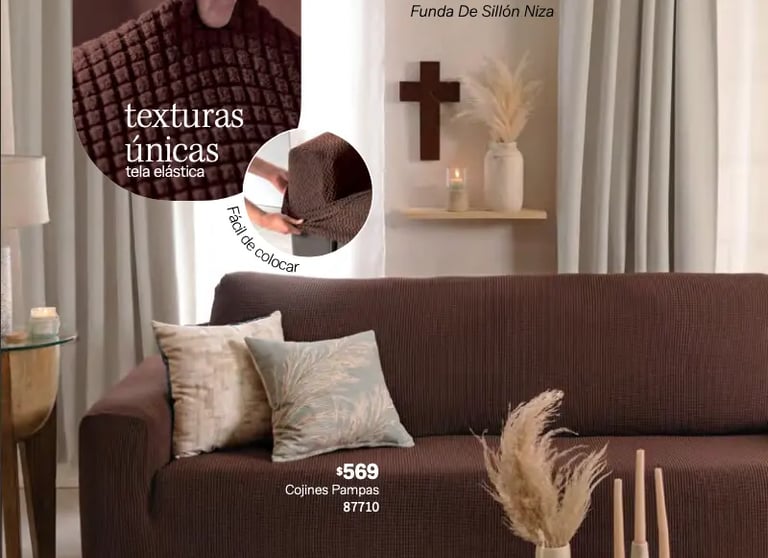 Funda de sillon modelo Niza Café de la marca Vianney