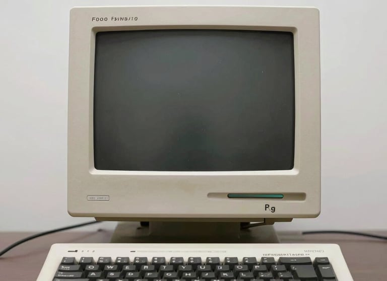 black laptop computer