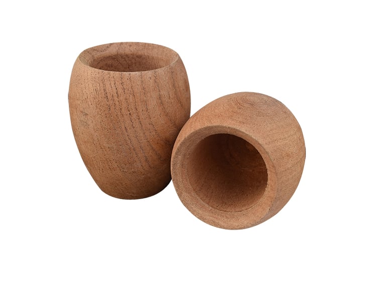 Polished carob matte with beeswax finish