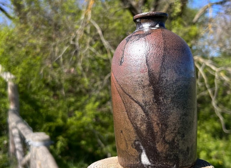 Vase marron