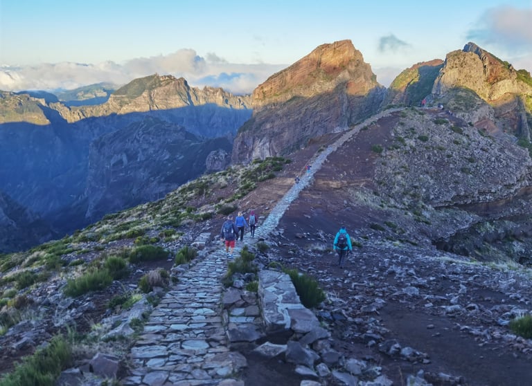 sentier de randonnée à Madère