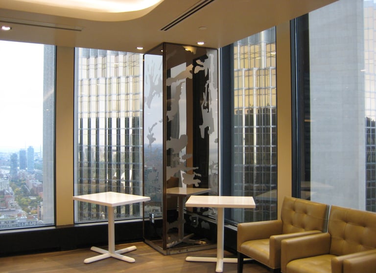 More metal features at the Stratus Club, by Pengelly Iron Works 