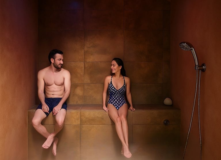 Hammam privatif en vapeur chaude chez Energy Terre Happy à Lherm