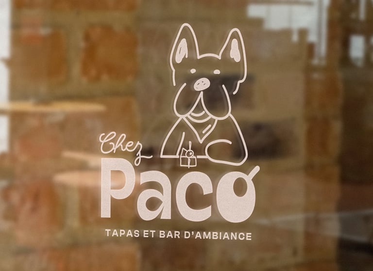 Branding chez Paco - vitrine - Soleado studio