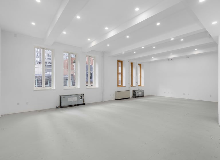 Bright open event space with windows at Thirty-Five Off Madison luxury event venue NYC