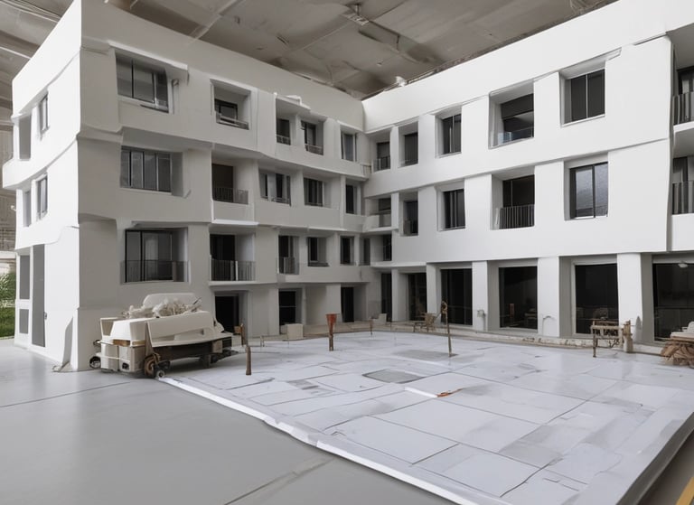 Maqueta de diseño de edificio