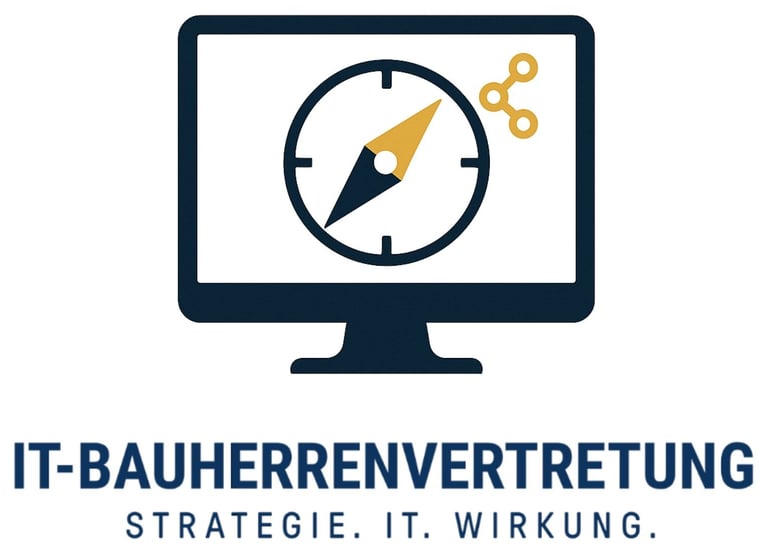 IT-Bauherrenlogo mit Slogan