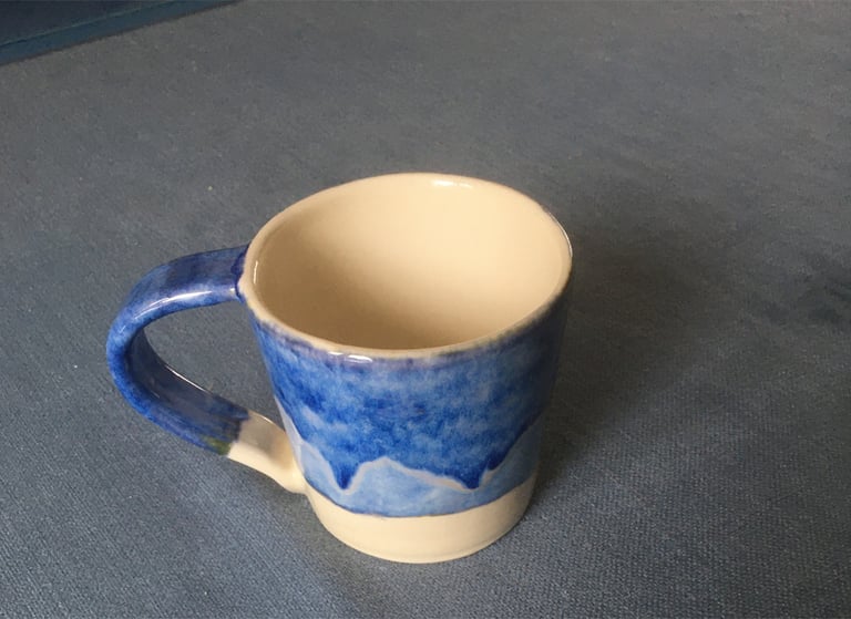 Blue Layered Cup