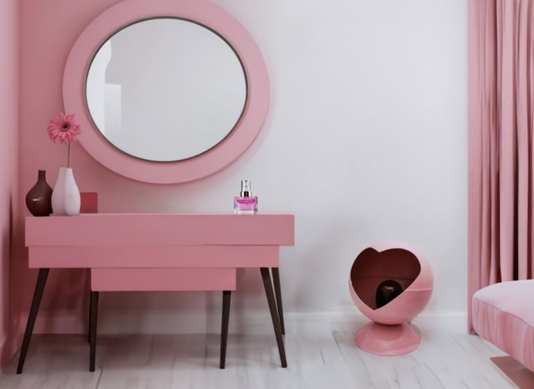 luminaire artisanal collection Bubble Love rose candy