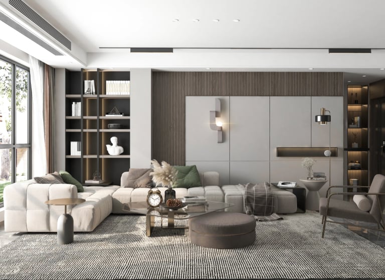 Prabangus baldai, dekoracijos