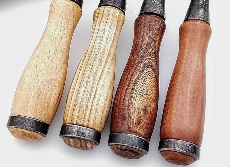 Bois manche ciseau à douille forge