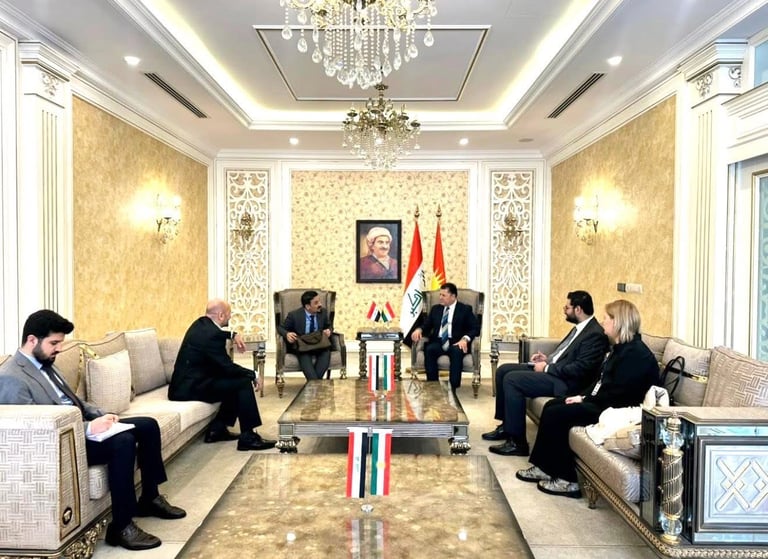 Meeting between O.H.C. representatives and Kurdistan Regional Government officials in Erbil
