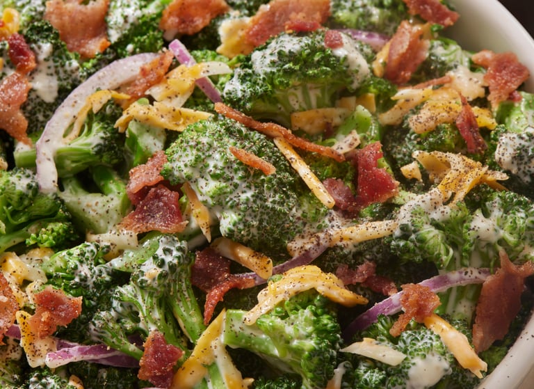 Keto Side Dish: Creamy Broccoli Salad