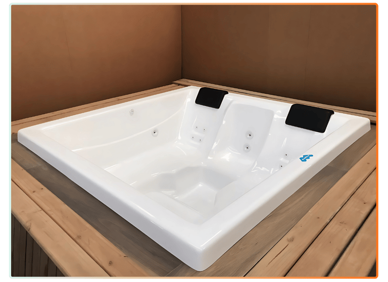 Spa compacto Maxifibra Mini Relax da Sul Piscinas, ideal para relaxamento em pequenos espaços.