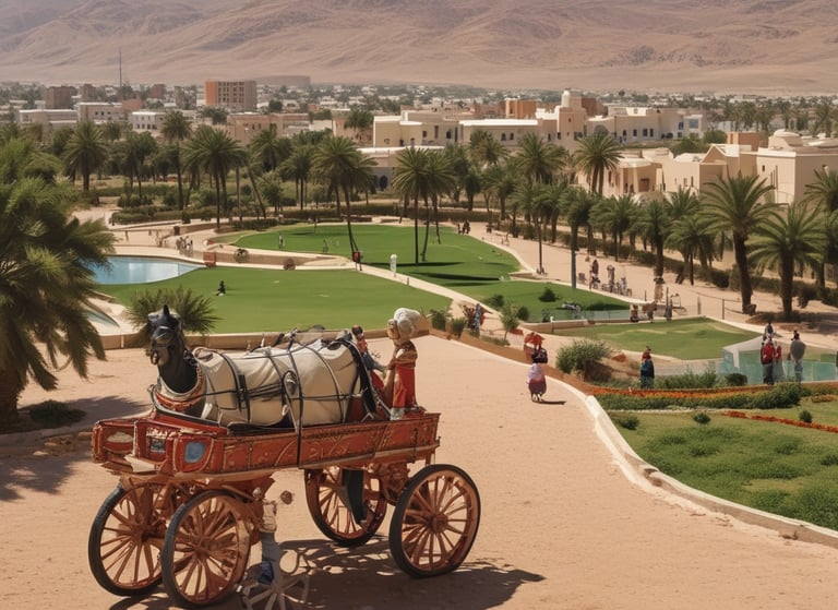 a man riding a skateboard down a street next to tall buildings
