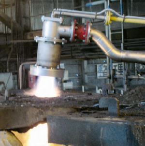 Gas Burner at Steel Melting shop
