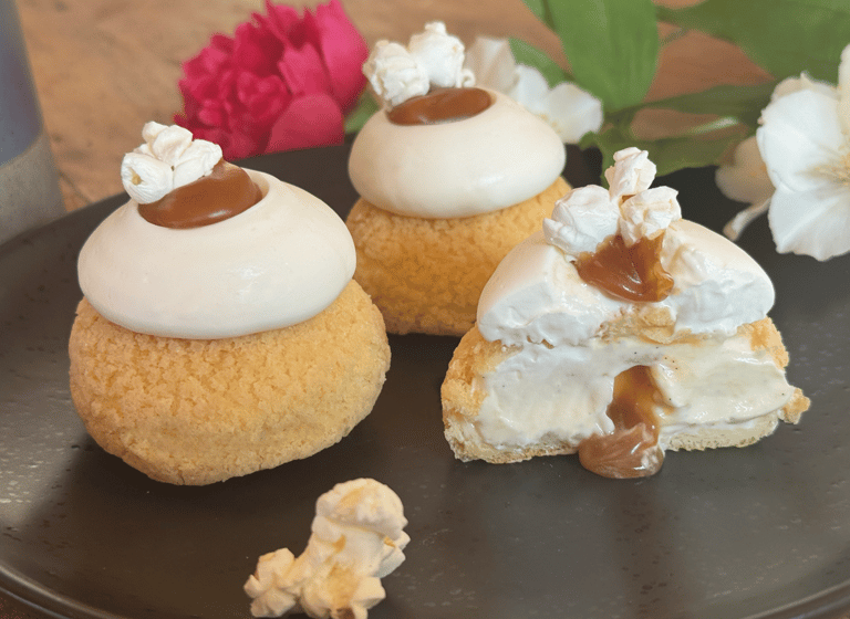 chou popcorn caramel