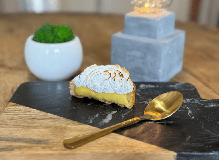 tarte rhubarbe meringuée