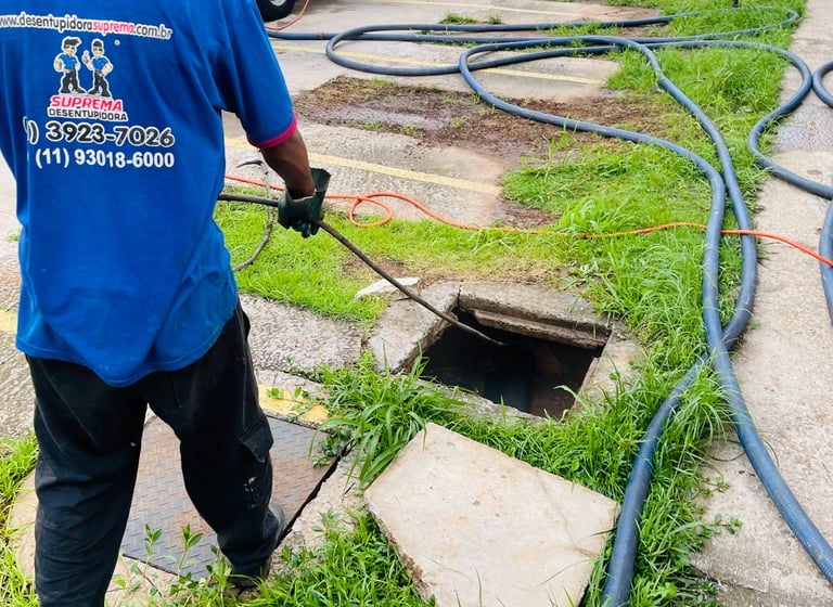 desentupimento de caixa de gordura