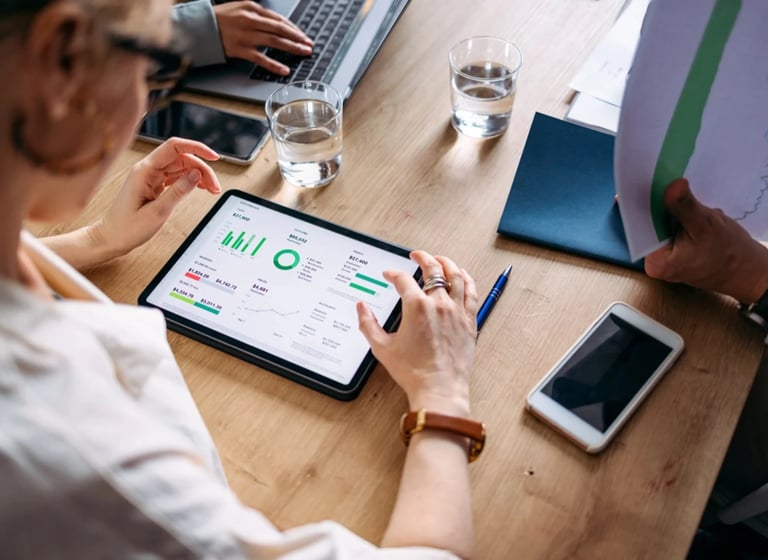 Indicateurs financiers visuels avec Waibi