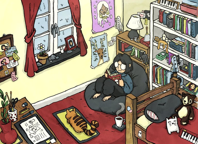 one of the illustrated scenes from the game