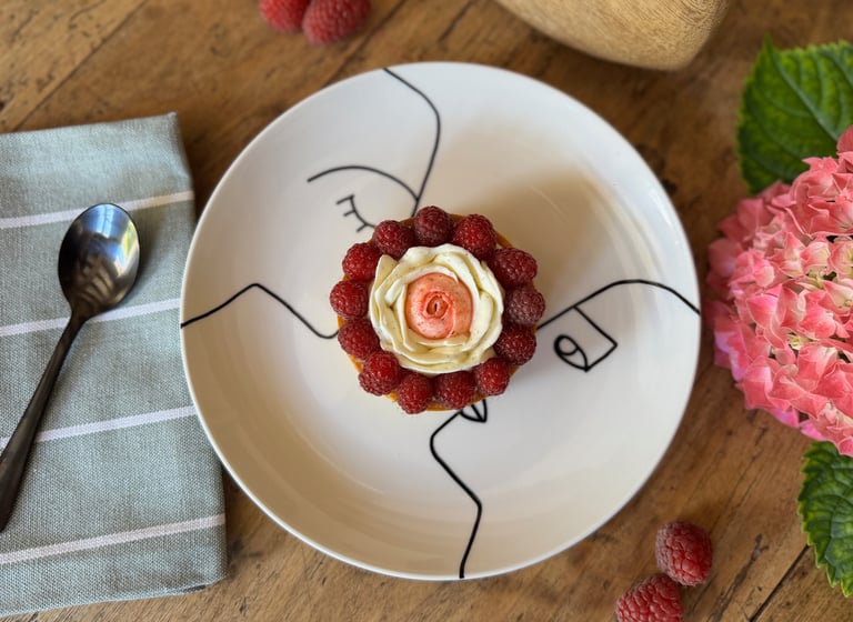 tarte framboise praline