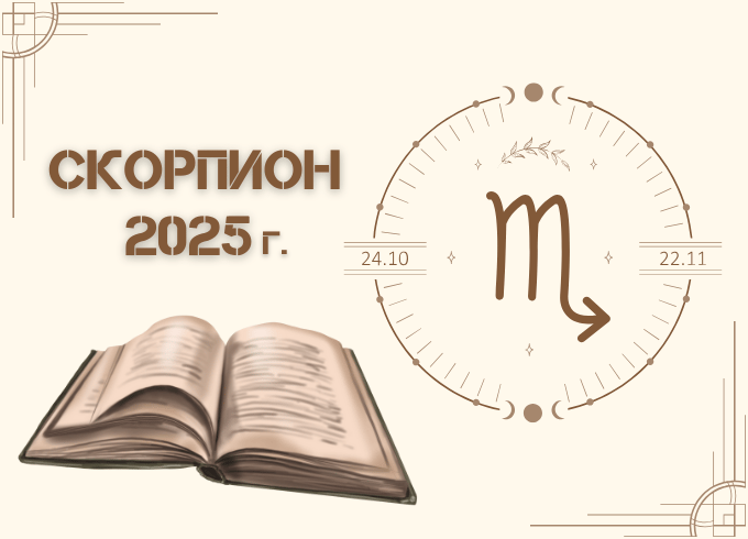 Астрологична прогноза - Скорпион 2025г.