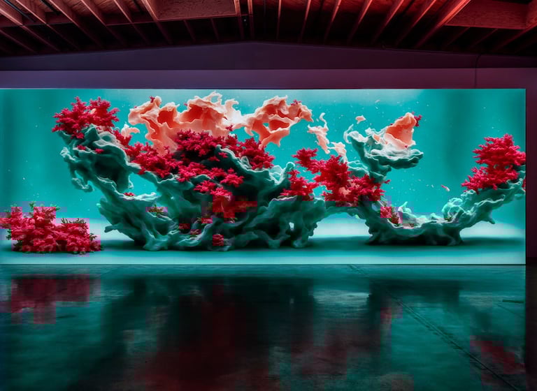 obra corais do artista Refik Anadol