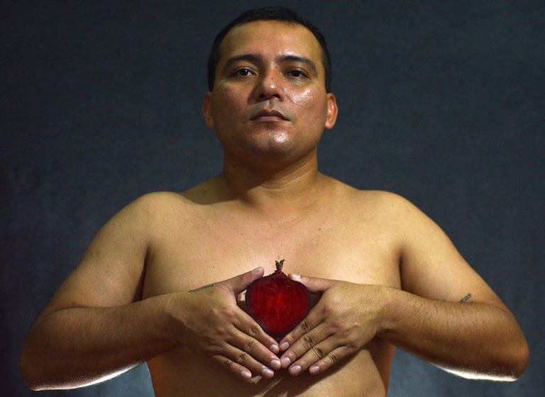 Denilson Baniwa, obra Meu Coração e Orgânico.