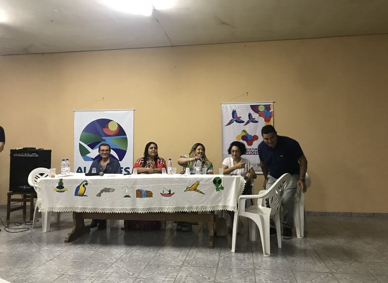 Participantes da roda de conversa sobre a PNAB em Barra do Garças com artistas e gestores culturais