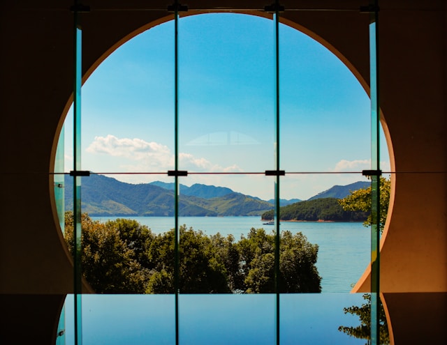 Luxury resort development showing wellness infrastructure integrated with natural landscape