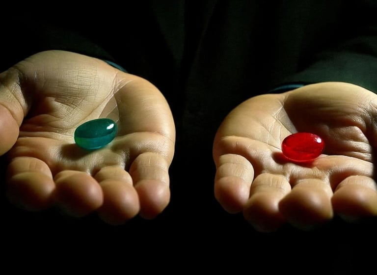 Matrix, Morpheo, two hands holding a red pill pill pill pill pill pill pill pill pill pill pill