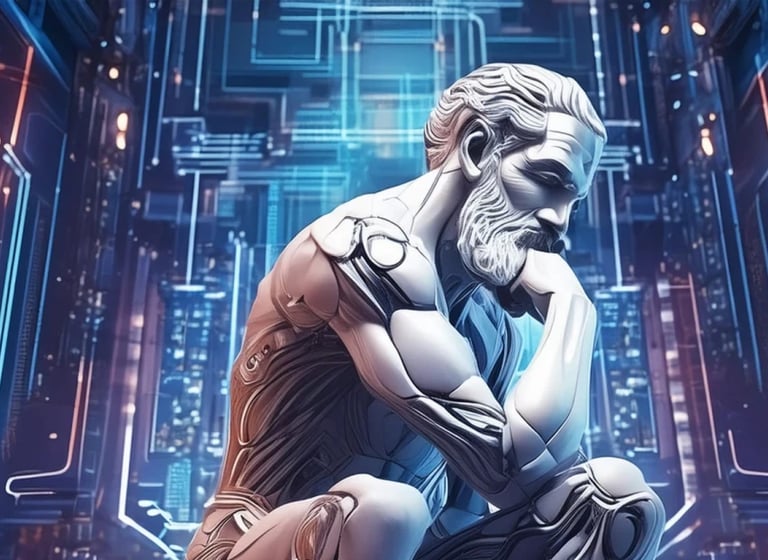 a statue of a man sitting on a bench