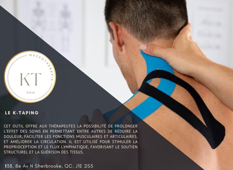 KT Massothérapie publication K-Taping