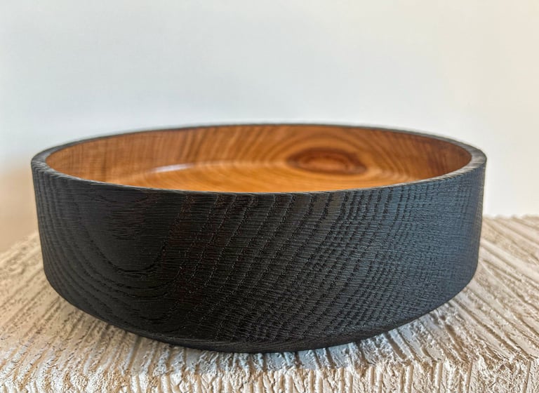 Wabisabi interior design. Wooden bowl. Homeware.