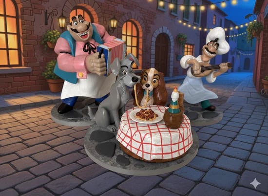 Lady and the tramp Disney figurine collection