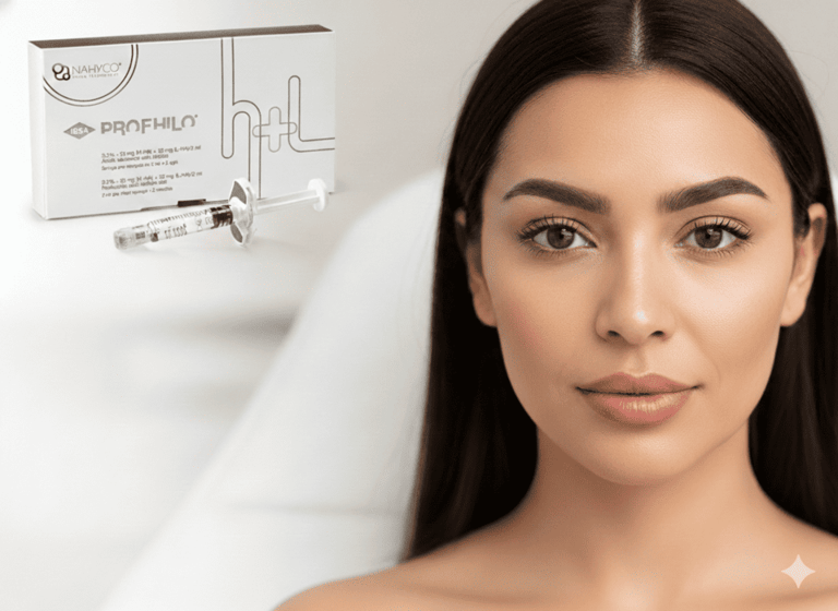 producto bioremodelador PROFHILO con modelo mexicana