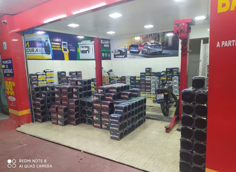 Loja de baterias automotivas em Jandira. Baterias para carros, motos, caminhão. Baterias 60 amperes.