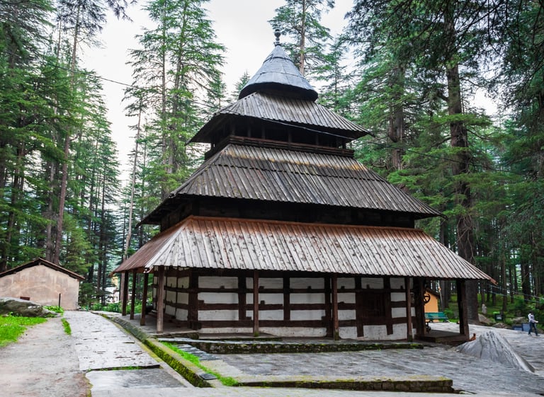 Hidimba Devi Temple near Olive Grand View Manali – 20 minutes away