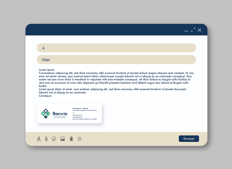 Signature email "Banxia"