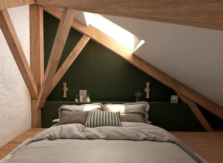 aménagement chambre sous combles