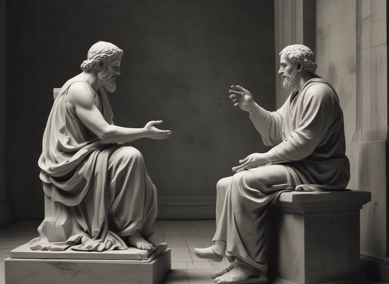 A serene image depicting a psychologist's office with calming colors.