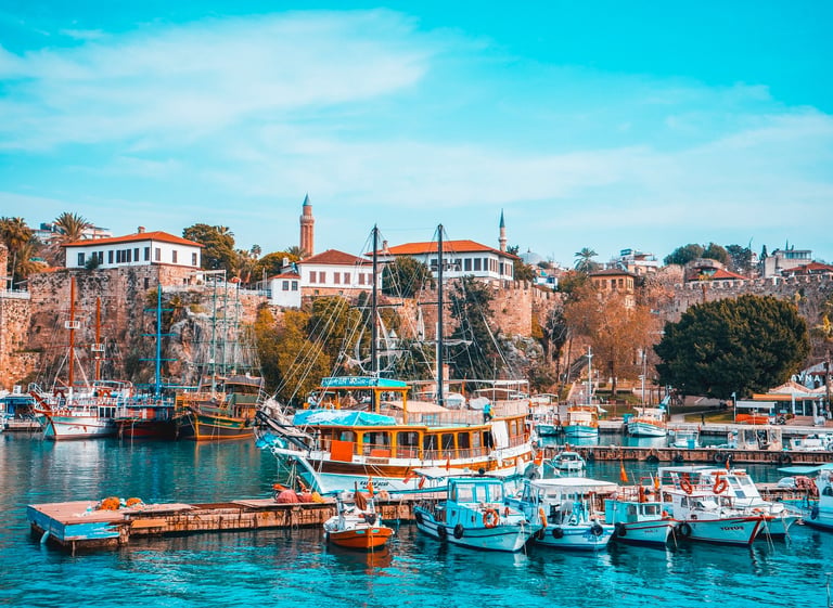 Kaleiçi harbour and old town