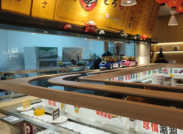 sushi conveyor delivery robot