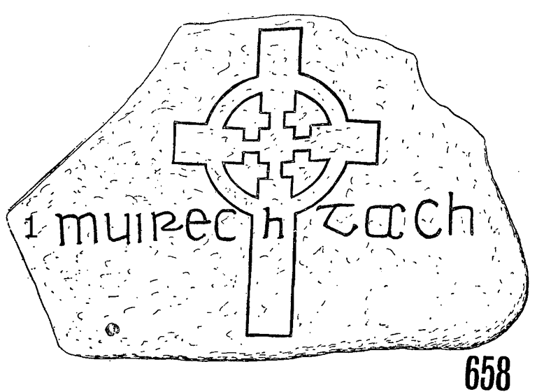 Clonmacnois Runestone 658 - Barony of Garrycastle, County of Offally, Ireland (400 CE)