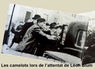 les camelots du roi agressant leon blum 13 fevrier 1936
