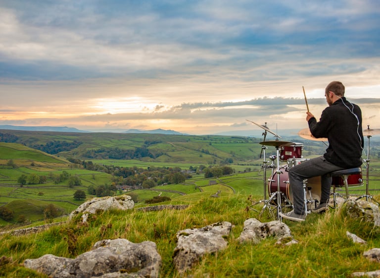Malham Cove Drumming