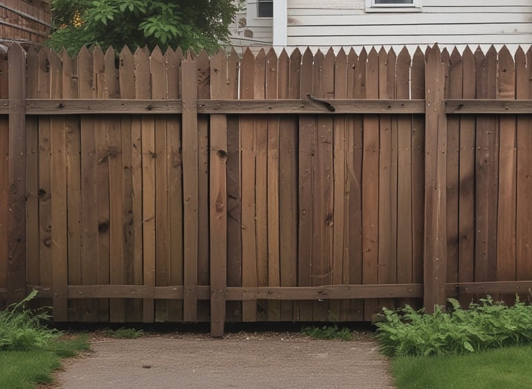 brown wooden fence under blue sky during daytime