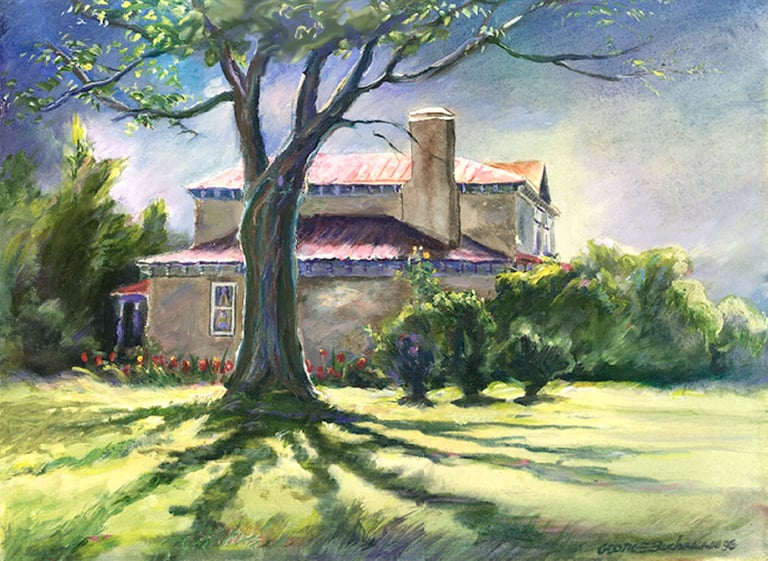 The tulip house, landscape